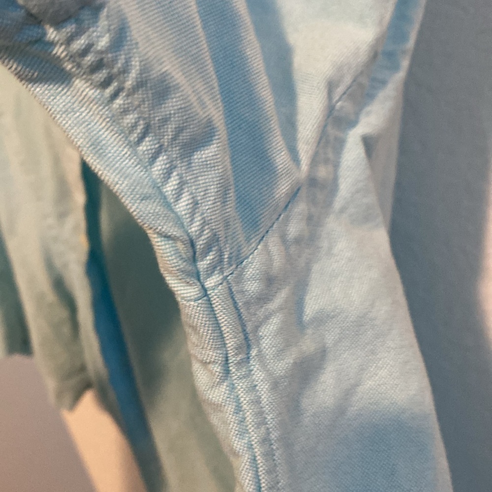 Ralph Lauren light blue/short sleeve shirt. Like new size XL, slim fit - Picture 6 of 8